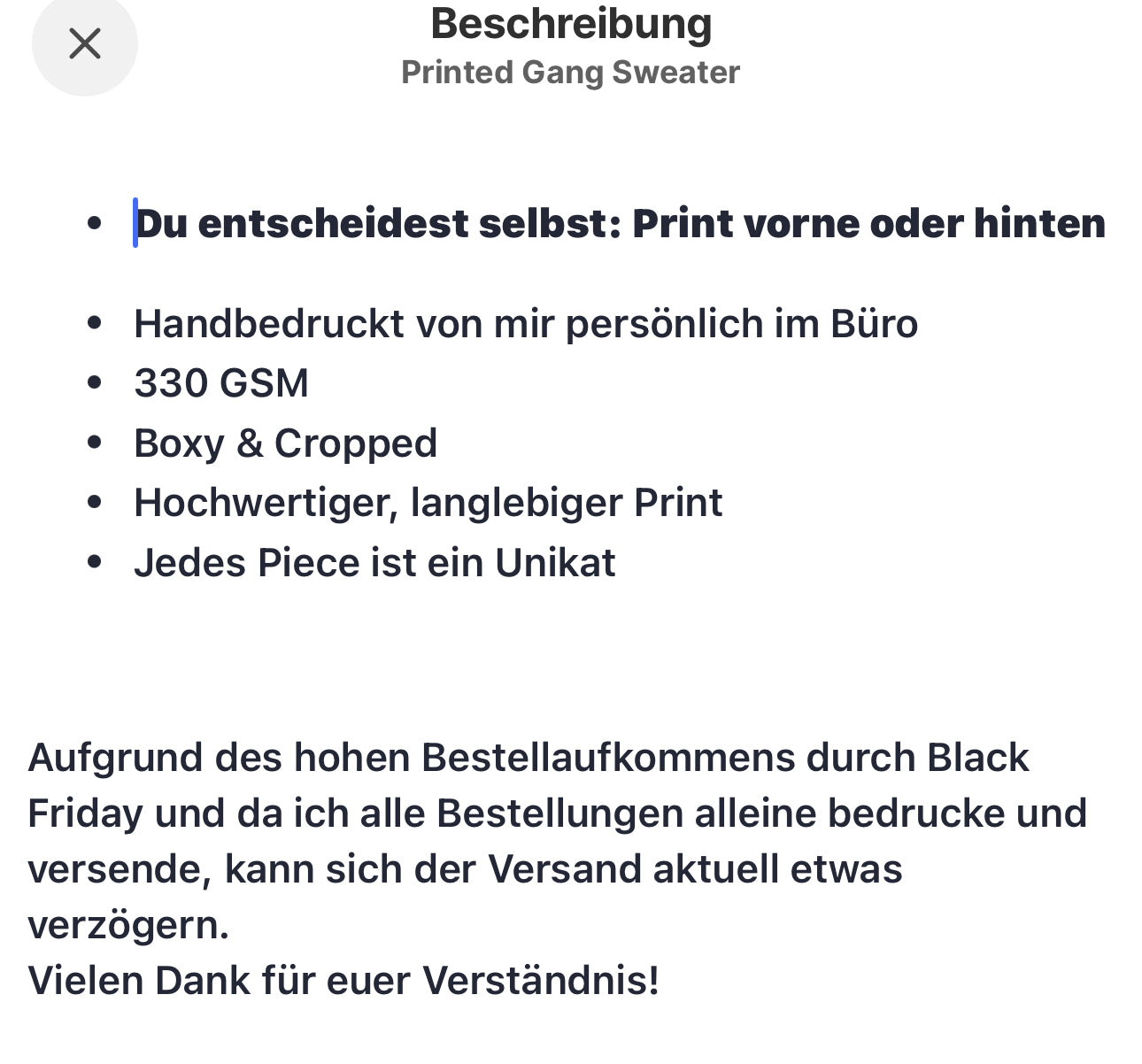 Printed Gang Sweater