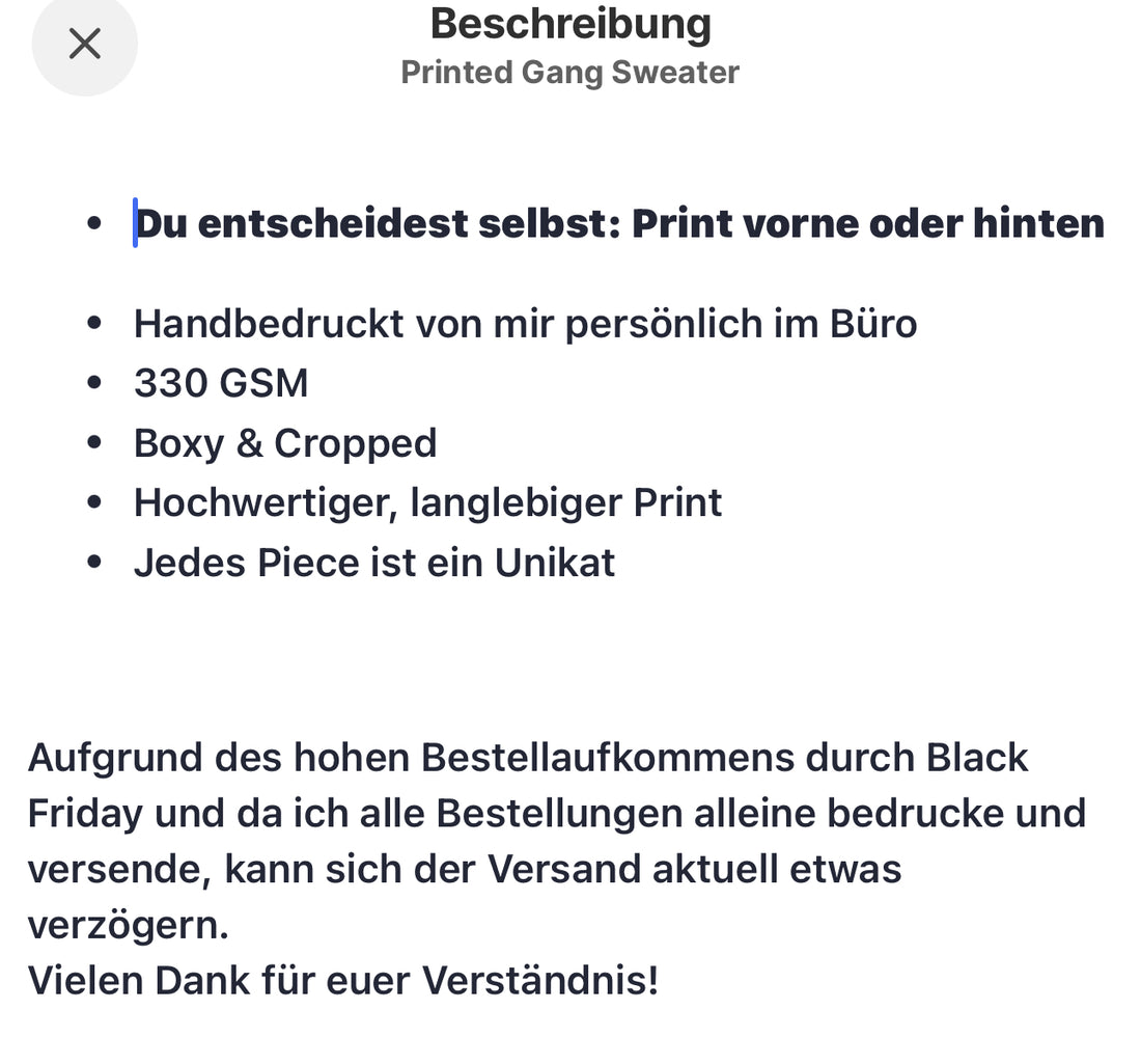 Printed Gang Sweater