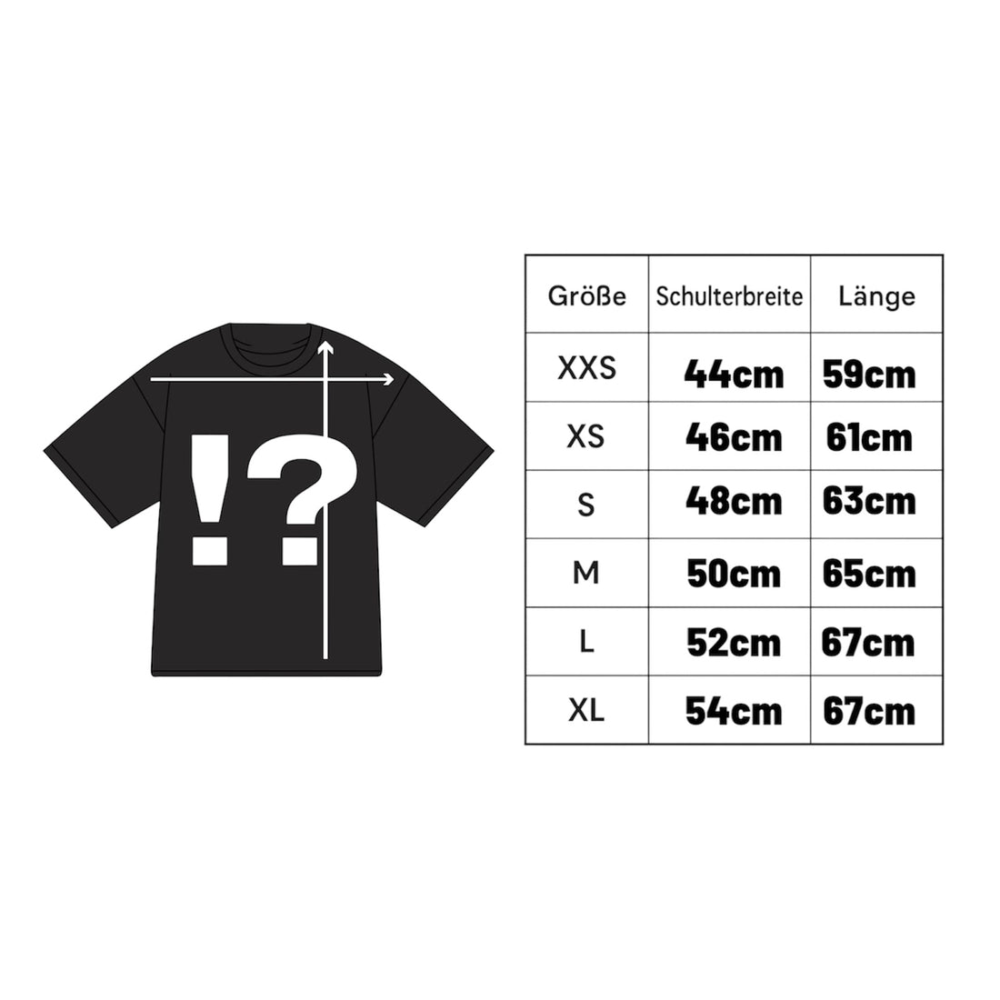 !? Shirt schwarz
