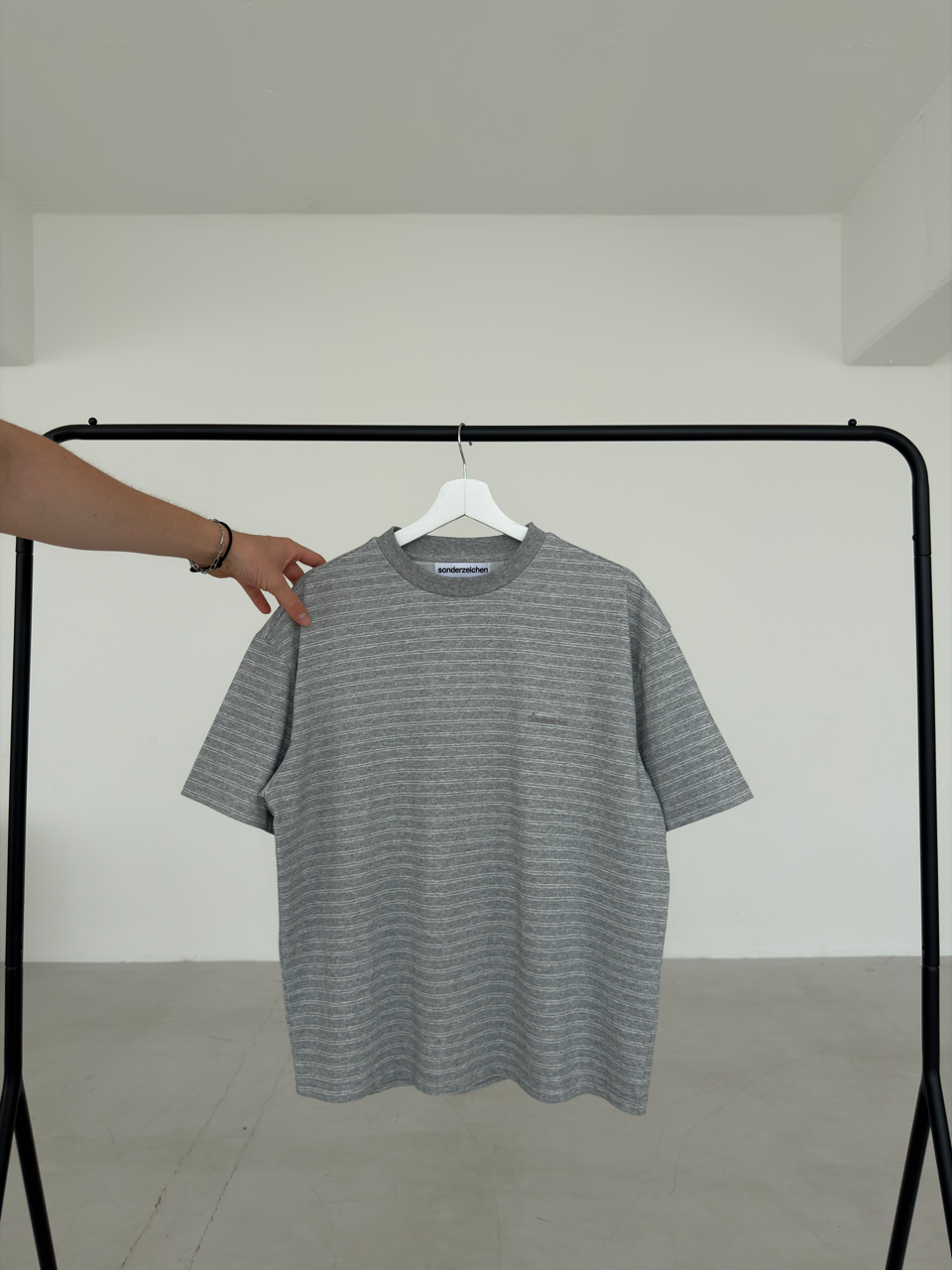 Grey Striped T-Shirt