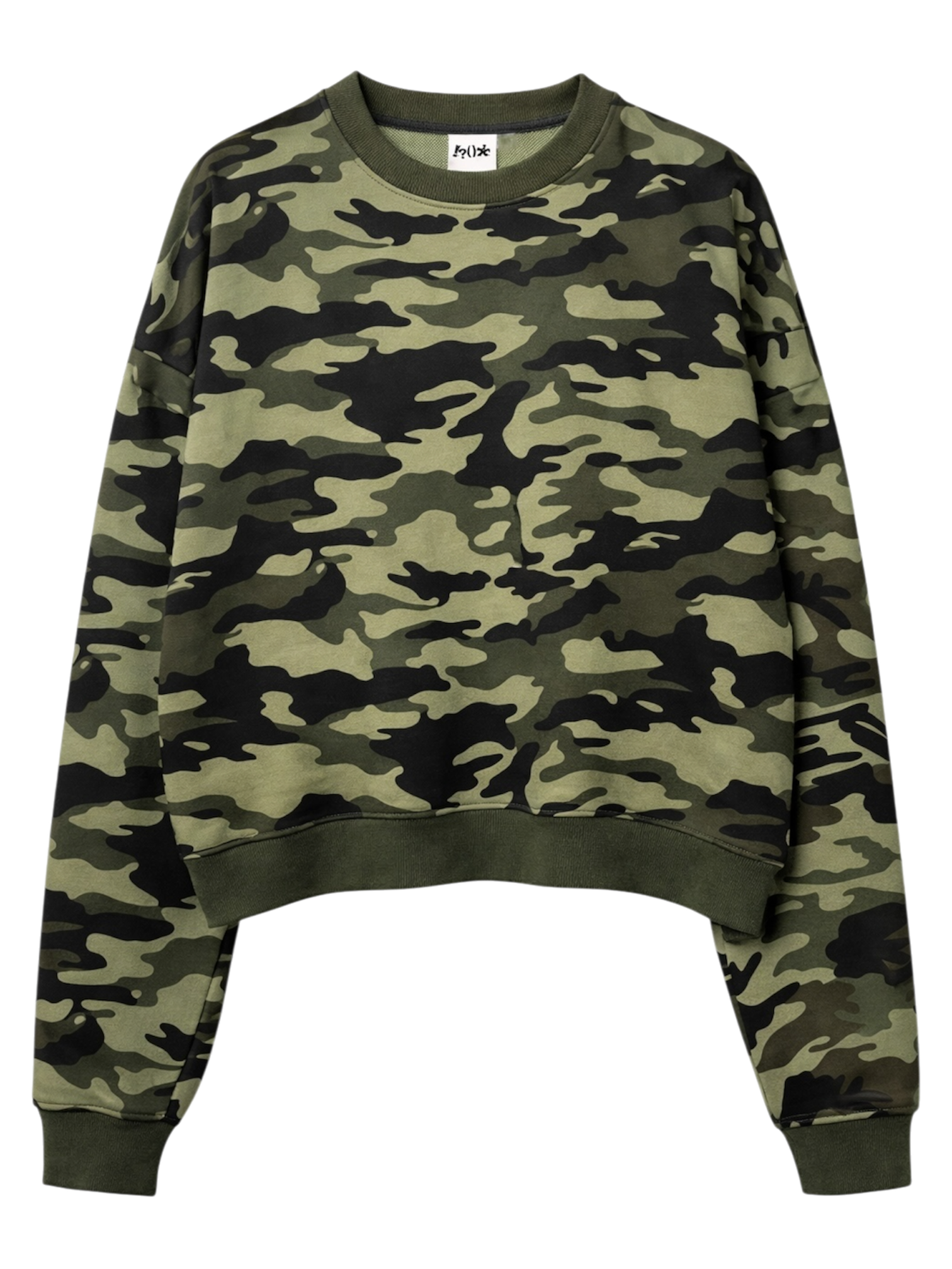 Camo Sweater grün