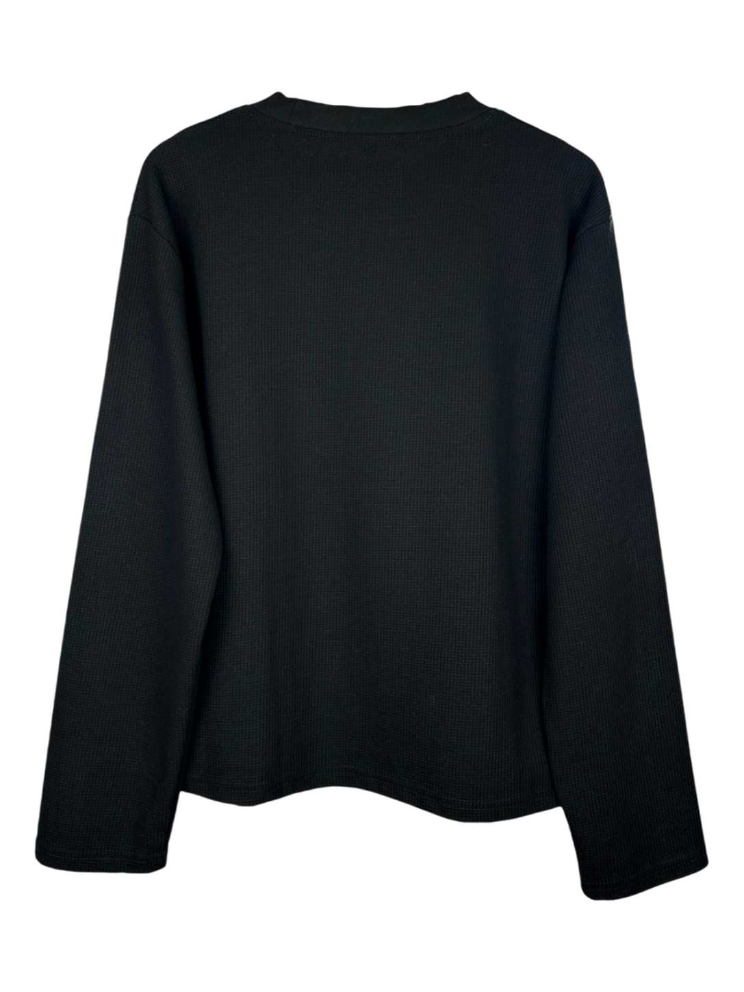 Waffle sweater black