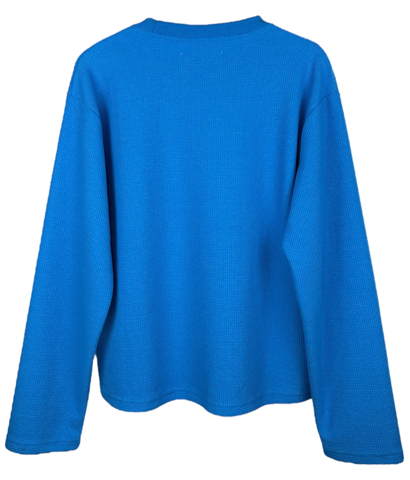 Waffle sweater blue